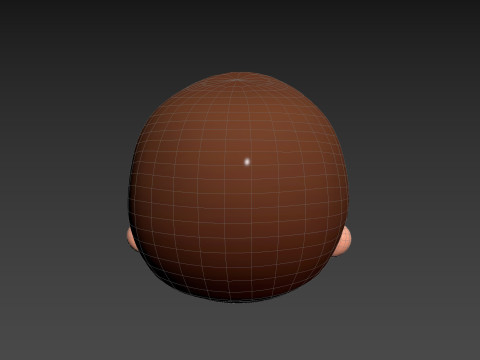 Prop293 Man Head Model 3D