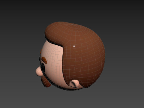 Prop293 Man Head Model 3D
