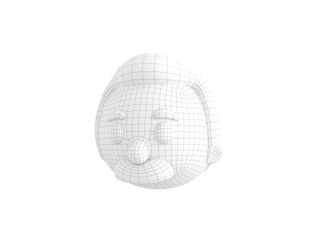 Prop293 Man Head Model 3D