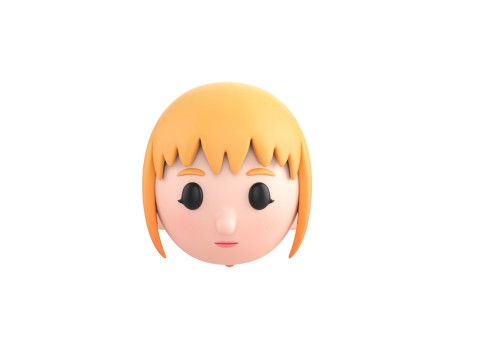 Prop294 Girl Head 3D Model