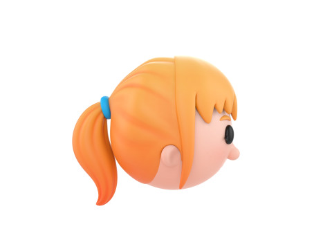 Prop294 Girl Head 3D Model