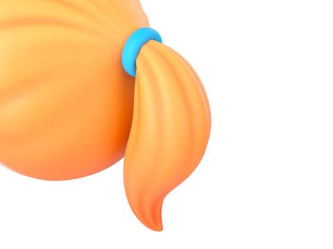 Prop294 Girl Head 3D Model