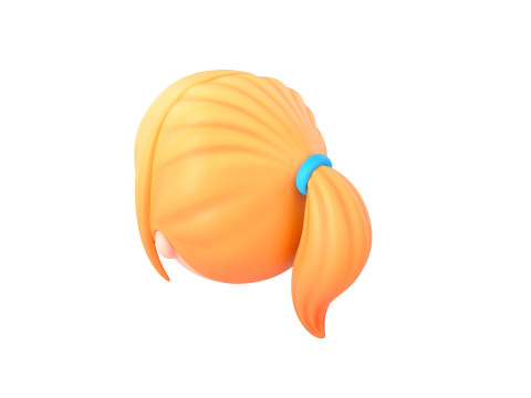 Prop294 Girl Head 3D Model