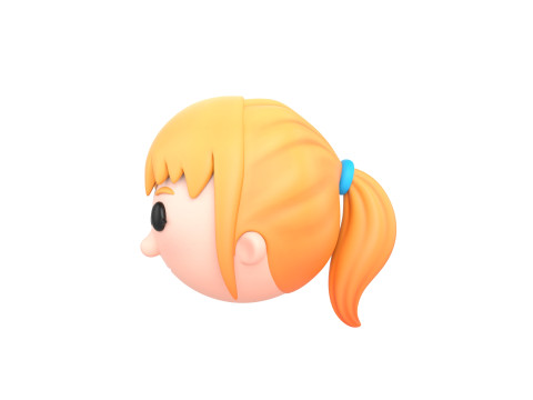 Prop294 Girl Head 3D Model