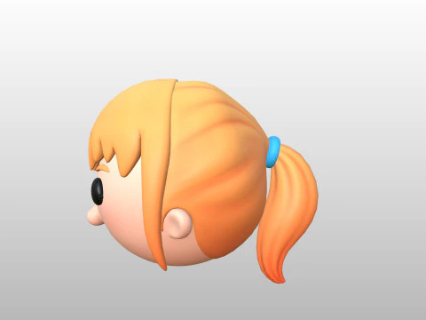 Prop294 Girl Head 3D Model