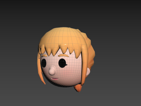 Prop294 Girl Head 3D Model