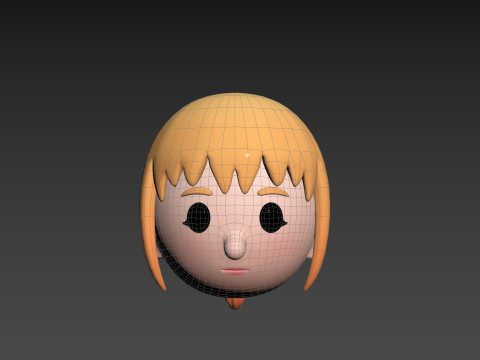 Prop294 Girl Head 3D Model