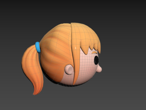 Prop294 Girl Head 3D Model
