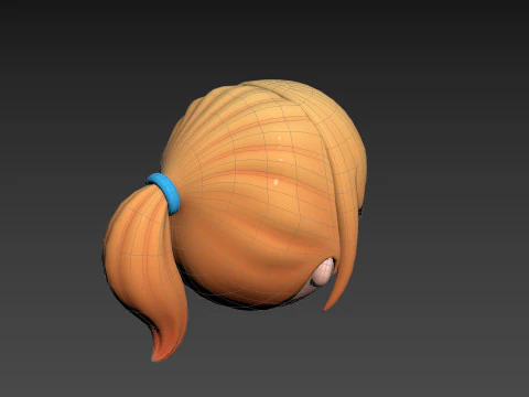 Prop294 Girl Head 3D Model