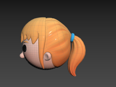 Prop294 Girl Head 3D Model