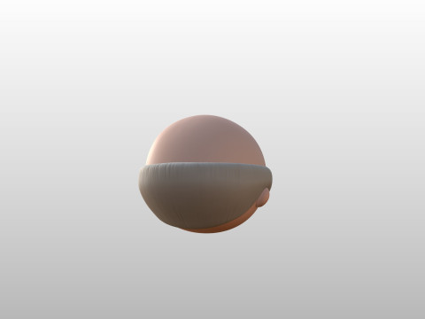 Prop295 Old Man Head Model 3D