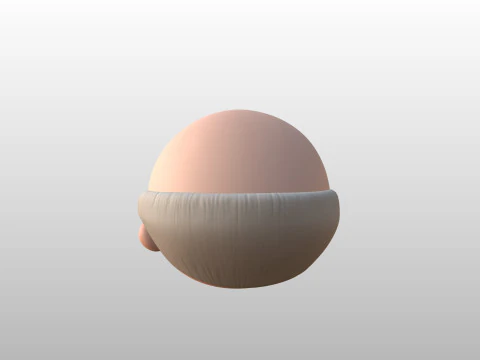 Prop295 Old Man Head 3D Model