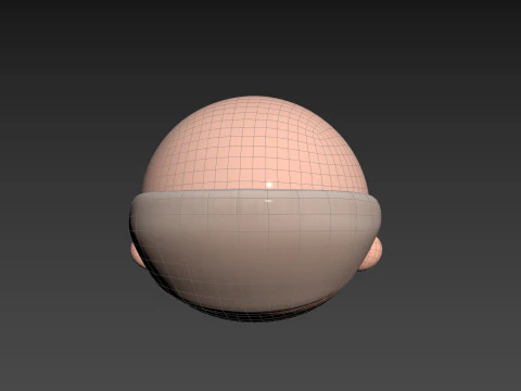 Prop295 Old Man Head 3D Model