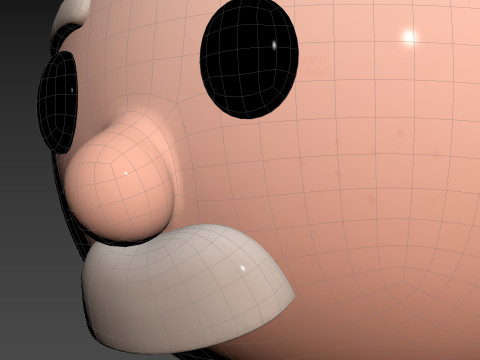 Prop295 Old Man Head Model 3D