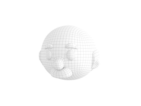 Prop295 Old Man Head Model 3D