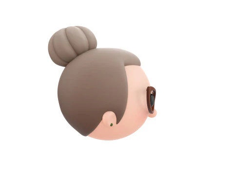 Prop296 Old Woman Head 3D Model