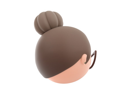 Prop296 Old Woman Head 3D Модель