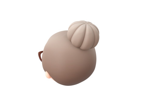 Prop296 Old Woman Head 3D Модель