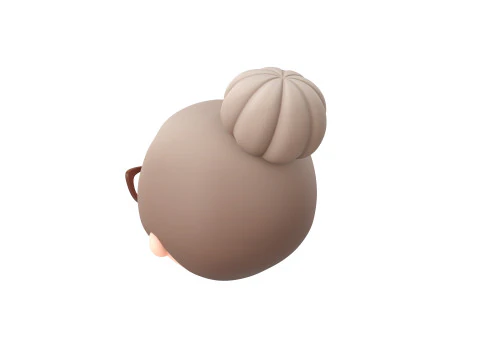 Prop296 Old Woman Head 3D Model