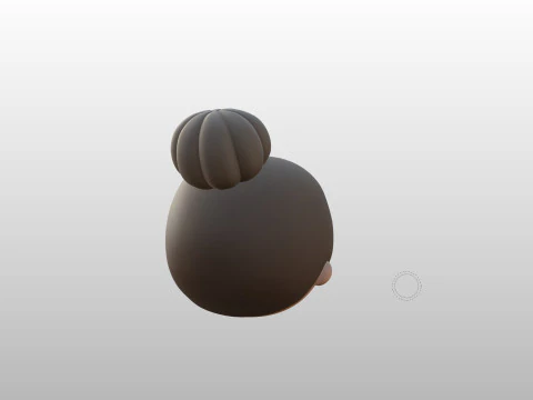 Prop296 Old Woman Head 3D Model