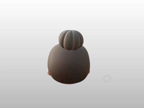 Prop296 Old Woman Head 3D Model