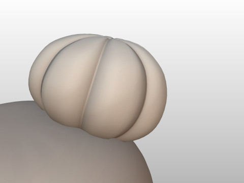 Prop296 Old Woman Head 3D Модель