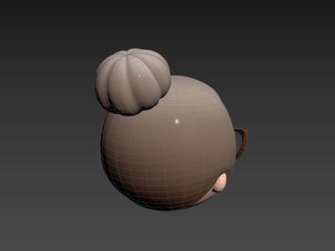 Prop296 Old Woman Head 3D Модель