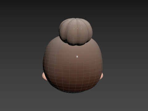 Prop296 Old Woman Head 3D Модель