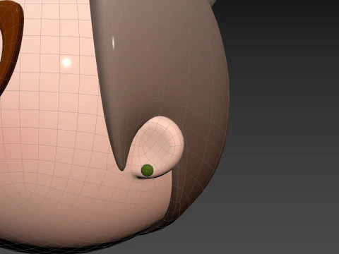Prop296 Old Woman Head 3D Model