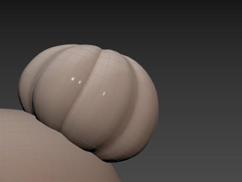 Prop296 Old Woman Head 3D Модель
