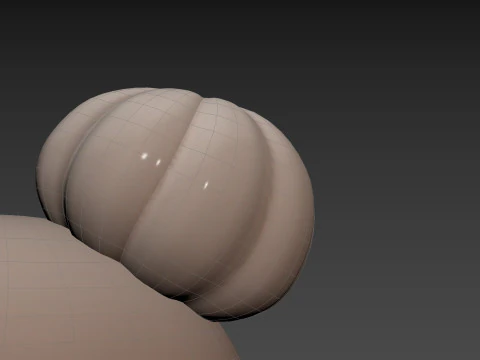 Prop296 Old Woman Head 3D Model
