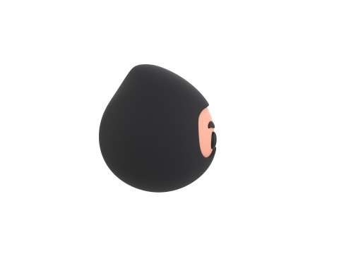 Prop297 Ninja Head 3D Model