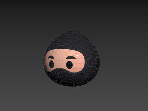 Prop297 Ninja Head 3D Model