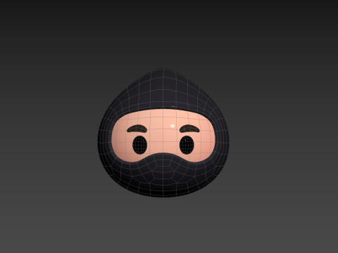 Prop297 Ninja Head 3D Model