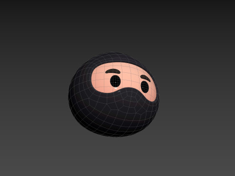 Prop297 Ninja Head 3D Model