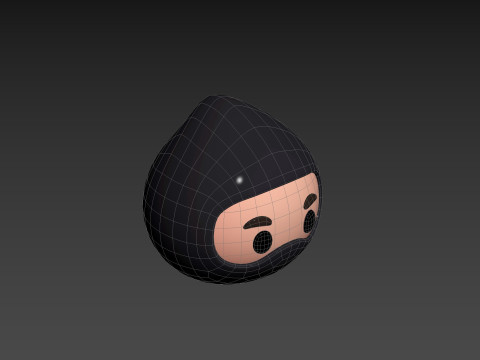 Prop297 Ninja Head 3D Model