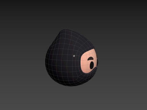 Prop297 Ninja Head 3D Model