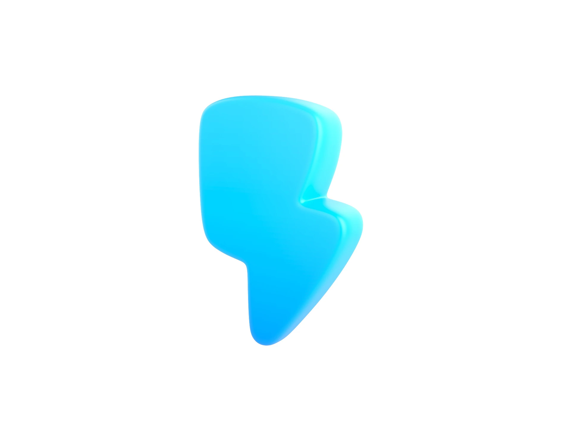 Symbole024 Foudre Modèle 3D .c4d .max .obj .3ds .fbx .stl .blend 