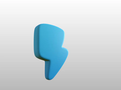 Symbole024 Foudre Modèle 3D