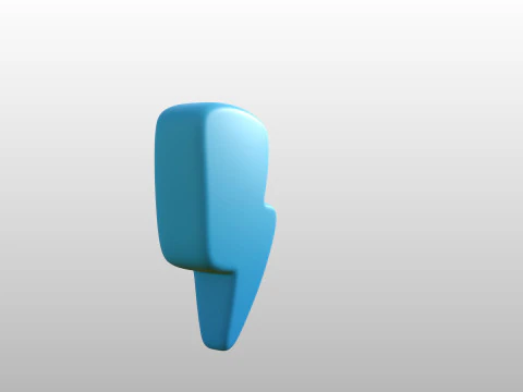 Symbole024 Foudre Modèle 3D