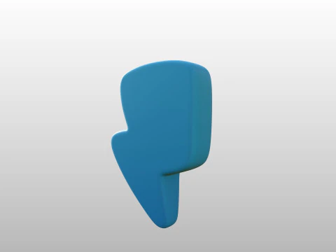 Symbole024 Foudre Modèle 3D