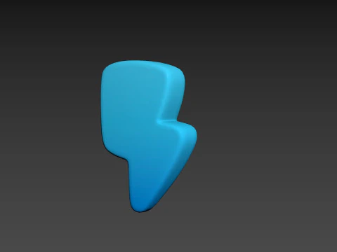 Symbole024 Foudre Modèle 3D