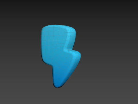 Symbole024 Foudre Modèle 3D