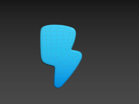 Symbole024 Foudre Modèle 3D