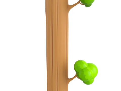 Prop302 Modular Tree 3D Model