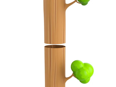 Prop302 Modular Tree 3D Model