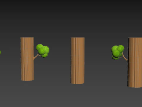 Prop302 Modular Tree 3D Model