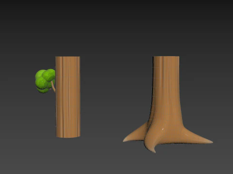 Prop302 Modular Tree 3D Model
