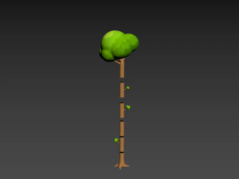 Prop302 Modular Tree 3D Model