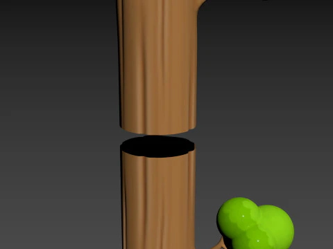 Prop302 Modular Tree 3D Model
